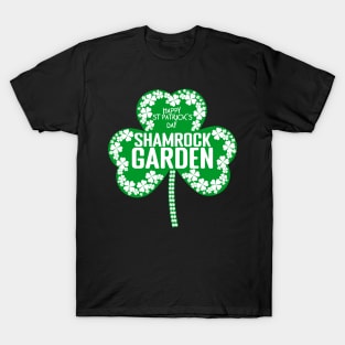 St Patricks Day Gardening - Happy St Patricks Day Shamrock Garden T-Shirt